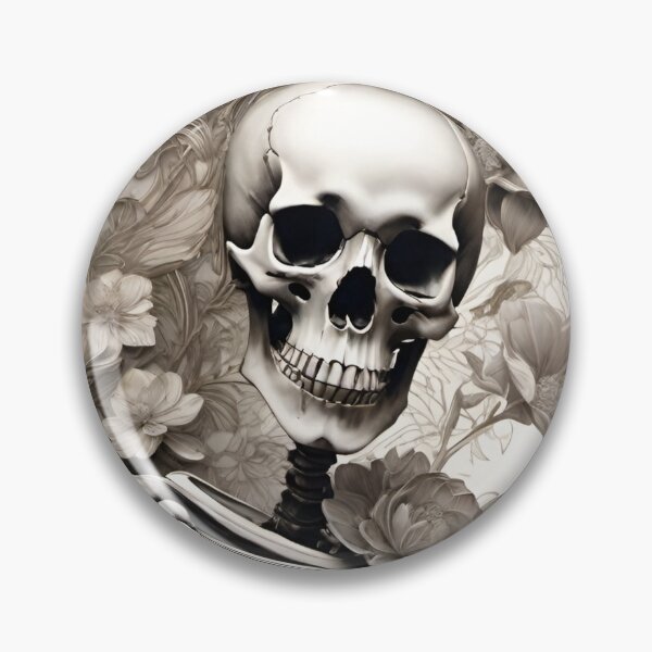 Item preview, Floral skeleton designed and sold by MatrixTattoo.