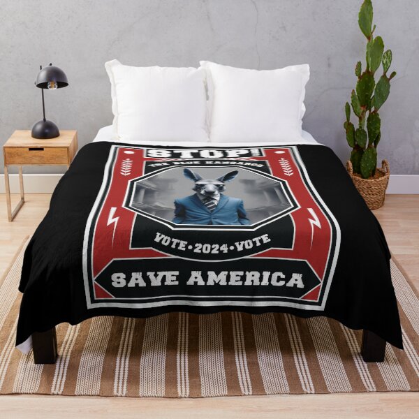 Item preview, Stop The Blue Kangaroo Save America - Design #3 designed and sold by Justice4merica.