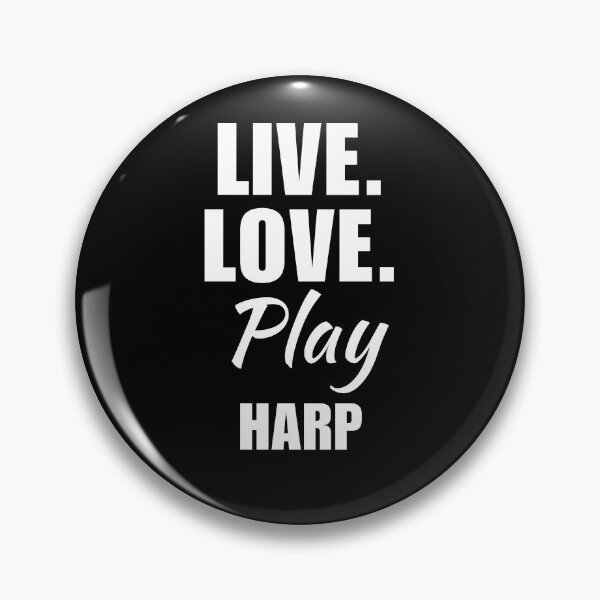 Item preview, Live, love, play harp. Harpist harp instructor or player quote saying for women lover designed and sold by NBSStore.