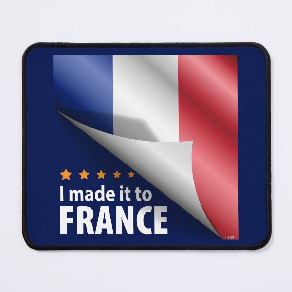 Item preview, I Made It To FRANCE Sticker T-Shirt 01 designed and sold by LocationInks.