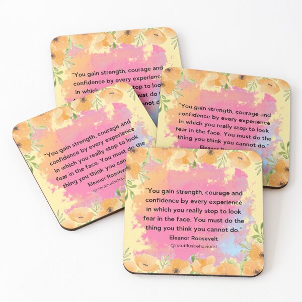 Item preview, Look Fear in the Face Eleanor Roosevelt Quote  designed and sold by nautilushealth.