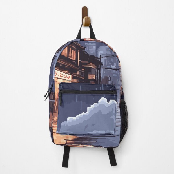 Item preview, Pixel Art Of Rainy Kyoto Streets At Night designed and sold by LeftImpressed.