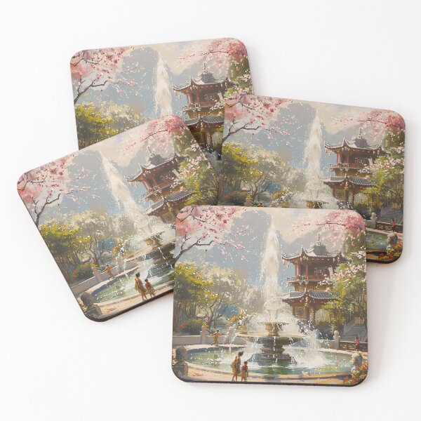 Item preview, Chinese Trees and Fountain designed and sold by Repetra.