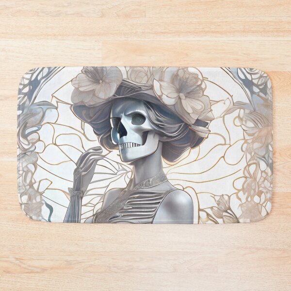 Item preview, Floral skeleton designed and sold by MatrixTattoo.