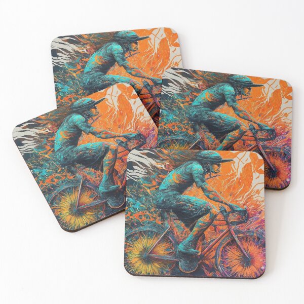 Item preview, Rainbow Adventures: Cyclist in a Colorful World designed and sold by Hubioone.