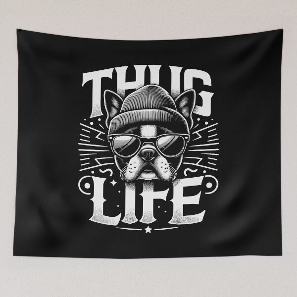 Item preview, Boston Terrier Gangster Life Dog Gift designed and sold by Pineapple-Tree.