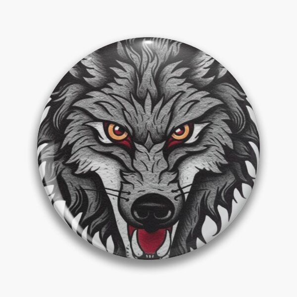 Item preview, Classic Traditional Wolf Tattoo designed and sold by Authentic-Merch.