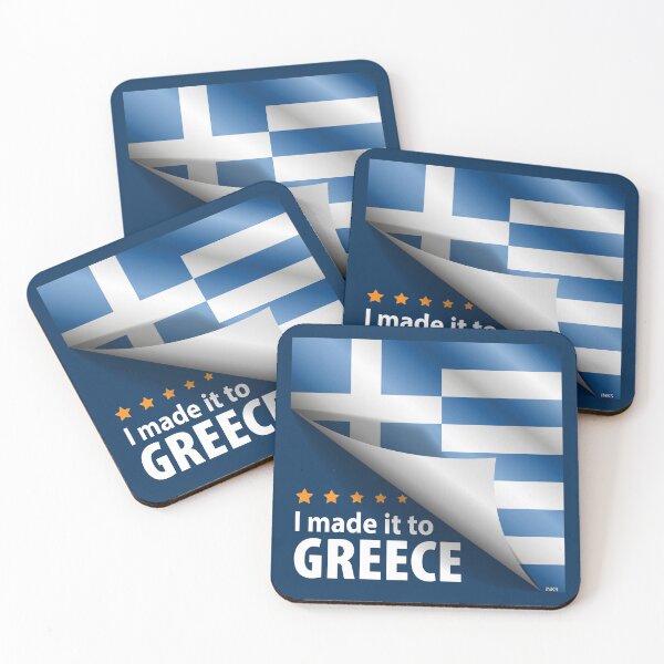 Item preview, I Made It To GREECE Sticker T-Shirt 01 designed and sold by LocationInks.
