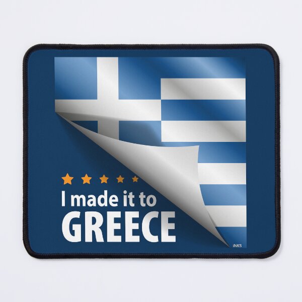 Item preview, I Made It To GREECE Sticker T-Shirt 01 designed and sold by LocationInks.