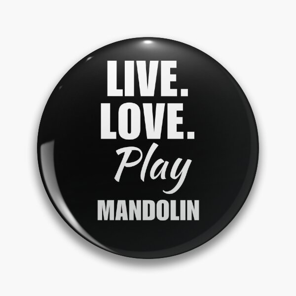 Item preview, Live, love, play mandolin. mandolinist guitar quote or saying for instrument lover or teacher designed and sold by NBSStore.