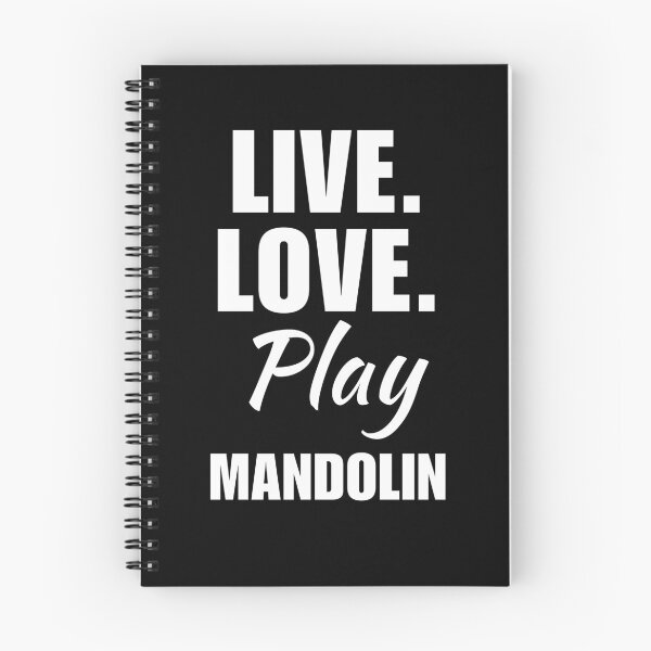 Item preview, Live, love, play mandolin. mandolinist guitar quote or saying for instrument lover or teacher designed and sold by NBSStore.