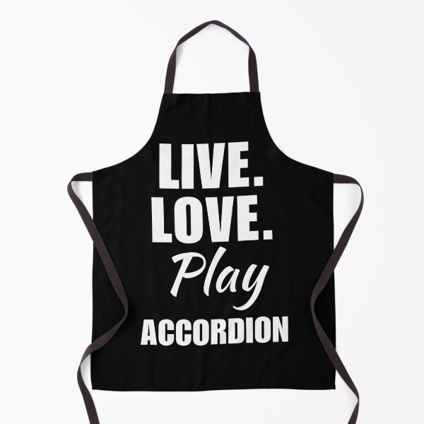 Artikelvorschau, Lebe, liebe, spiele Akkordeon. Akkordeonisten, Musikinstrument, Musiker, Mädchen, Zitat entworfen und verkauft von NBSStore.