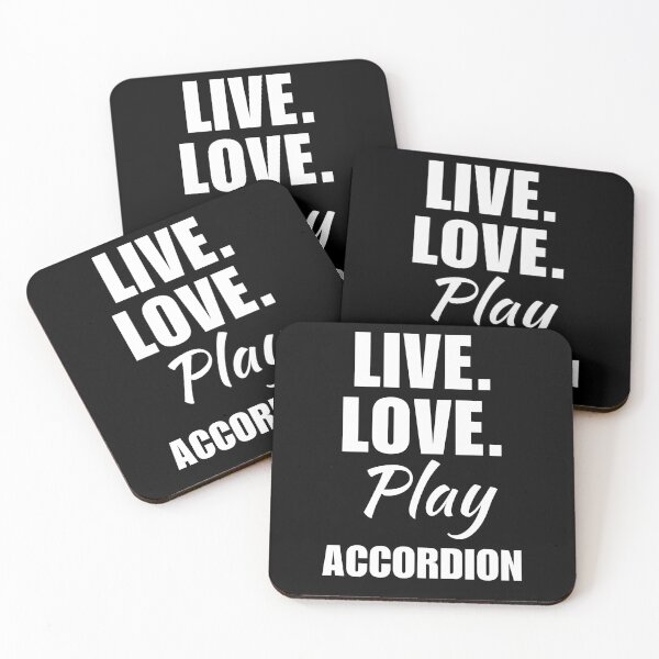 Item preview, Live, love, play accordion. accordionists musical instrument musician girl quote designed and sold by NBSStore.