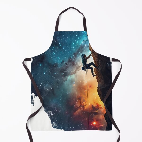 Item preview, Climber tackling challenging route cosmic sky Active Outdoors Inspired Art designed and sold by CDC40.