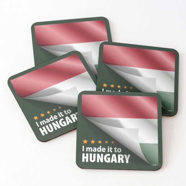 Item preview, I Made It To HUNGARY Sticker T-Shirt 01 designed and sold by LocationInks.