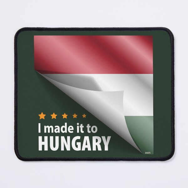 Item preview, I Made It To HUNGARY Sticker T-Shirt 01 designed and sold by LocationInks.