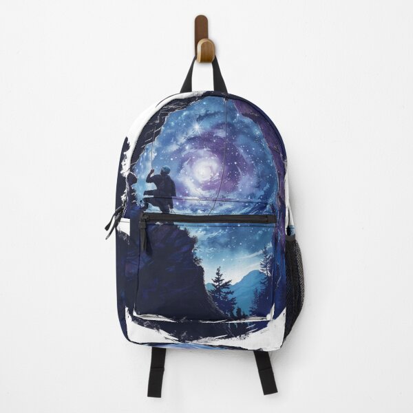 Item preview, Climber tackling challenging route cosmic sky Active Outdoors Inspired Art designed and sold by CDC40.