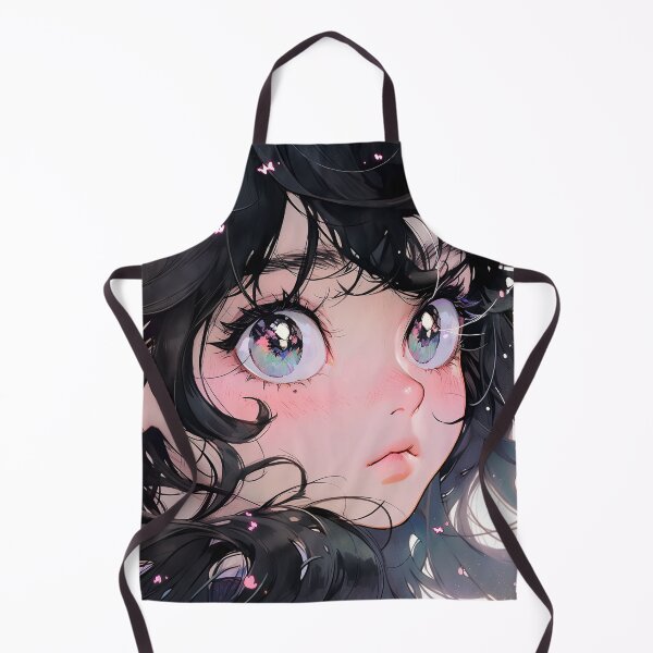 Item preview, Whimsical Enchanting Curly Haired Anime Girl designed and sold by bubblegoth.