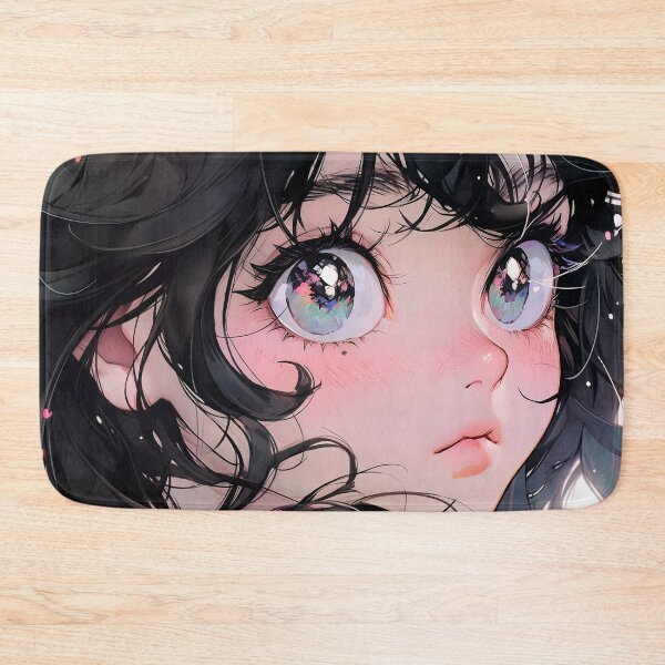 Item preview, Whimsical Enchanting Curly Haired Anime Girl designed and sold by bubblegoth.