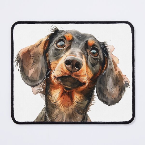 Item preview, Quirky Dachshund Head Shaking Art: Expressive Wiener Dog Illustration for Dog Lovers designed and sold by Mr-whiteBG.