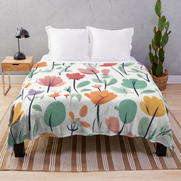 Item preview, Colorful spring llowers minimalist designed and sold by simaso.