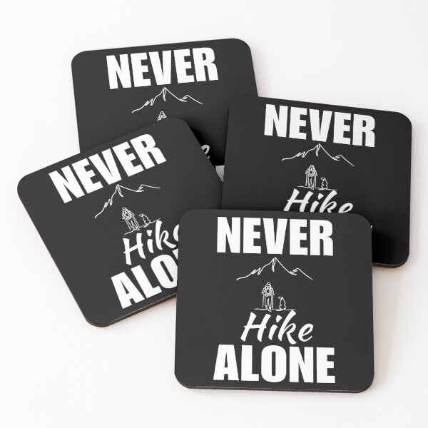 Item preview, Never hike alone. Hiking with my dog, hiking and dogs puppy quote for squad or team of enthusiast designed and sold by NBSStore.