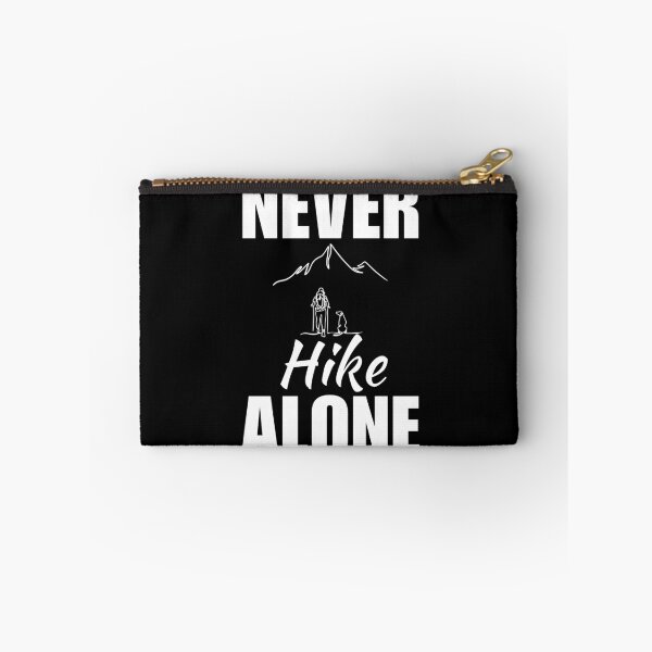 Item preview, Never hike alone. Hiking with my dog, hiking and dogs puppy quote for squad or team of enthusiast designed and sold by NBSStore.