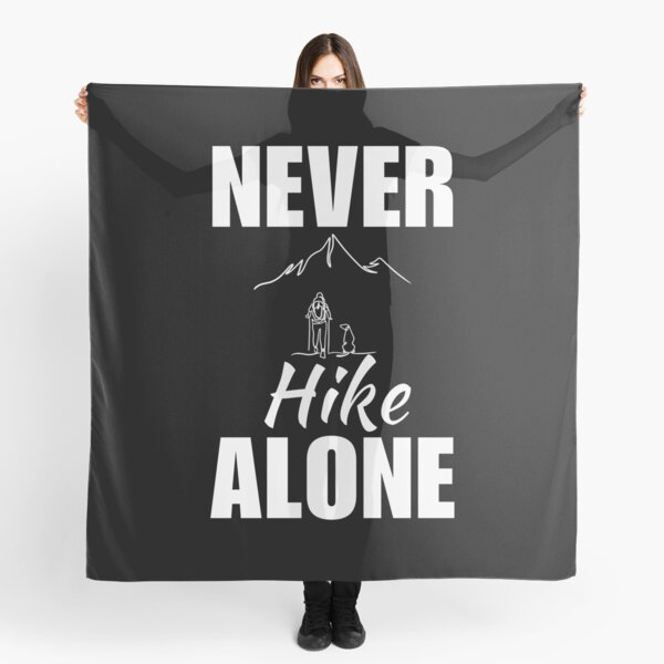 Item preview, Never hike alone. Hiking with my dog, hiking and dogs puppy quote for squad or team of enthusiast designed and sold by NBSStore.