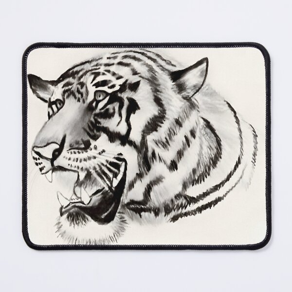 Item preview, Epic tiger pencil drawing designed and sold by Aroeldesigns.