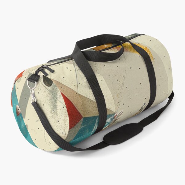 Item preview, Climber tackling challenging route abstract shapes Active Outdoors Inspired Art designed and sold by CDC40.