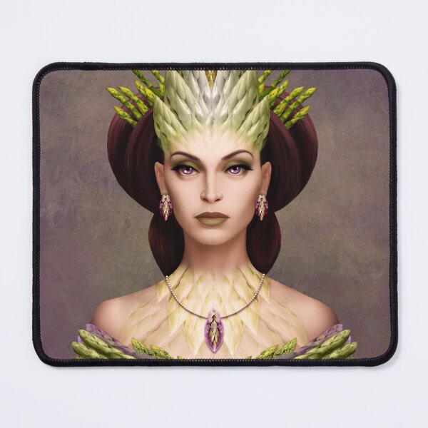 Item preview, Woman dressed in royal fashion made of asparagus designed and sold by Britta Glodde.