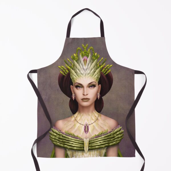 Item preview, Woman dressed in royal fashion made of asparagus designed and sold by Britta Glodde.