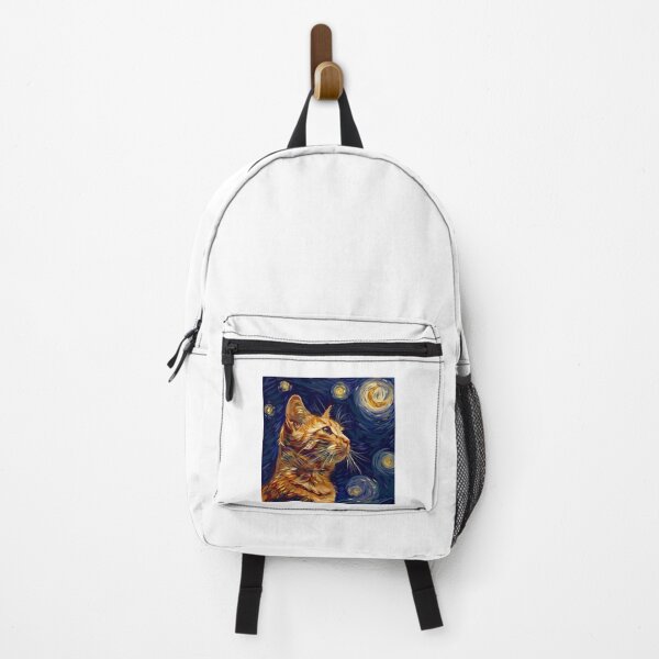 Item preview, Red cat illustration drawn in the style of Van Gogh. designed and sold by Svetlanhcik.