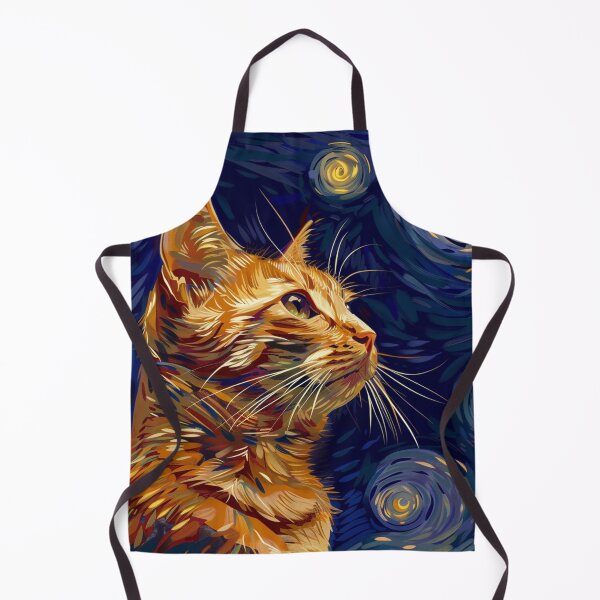 Item preview,  Red cat illustration drawn in the style of Van Gogh. designed and sold by Svetlanhcik.