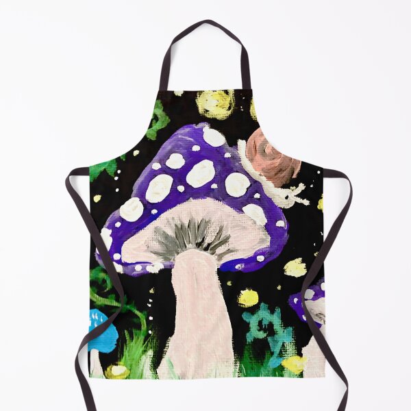 Item preview, Adorable mushrooms acrylic painting designed and sold by Aroeldesigns.