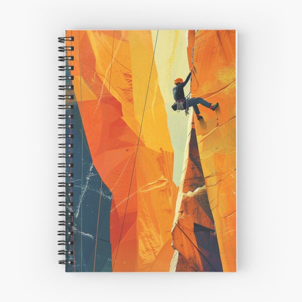 Item preview, Climber tackling challenging route abstract shapes Active Outdoors Inspired Art designed and sold by CDC40.