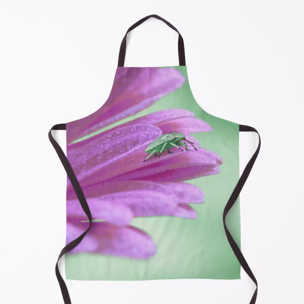 Item preview, Green Stinkbug on a purple Gerbera designed and sold by Elianne Turennout.