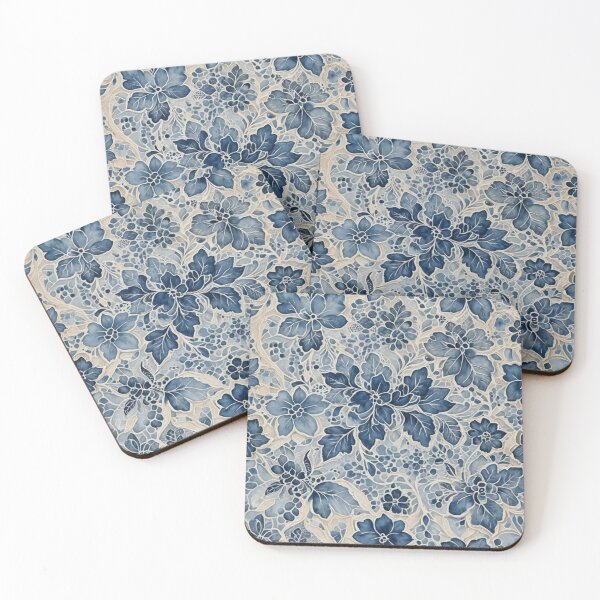 Item preview, Blue field flower flowers tapestry Blue wildflowers  designed and sold by Coolparrotgirl.