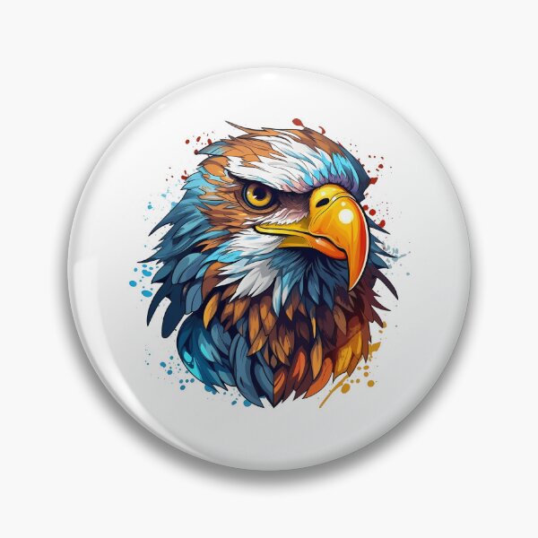 Item preview, Eagle Head in Bold Logo Style Illustration designed and sold by NegarinFashions.
