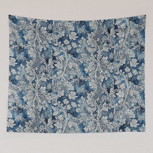 Item preview,  Blue field flower flowers tapestry Blue wildflowers  designed and sold by Coolparrotgirl.