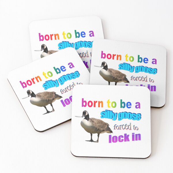 Item preview, Born to be a silly goose, forced to lock in word art designed and sold by snazzyseagull.