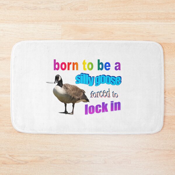 Item preview, Born to be a silly goose, forced to lock in word art designed and sold by snazzyseagull.