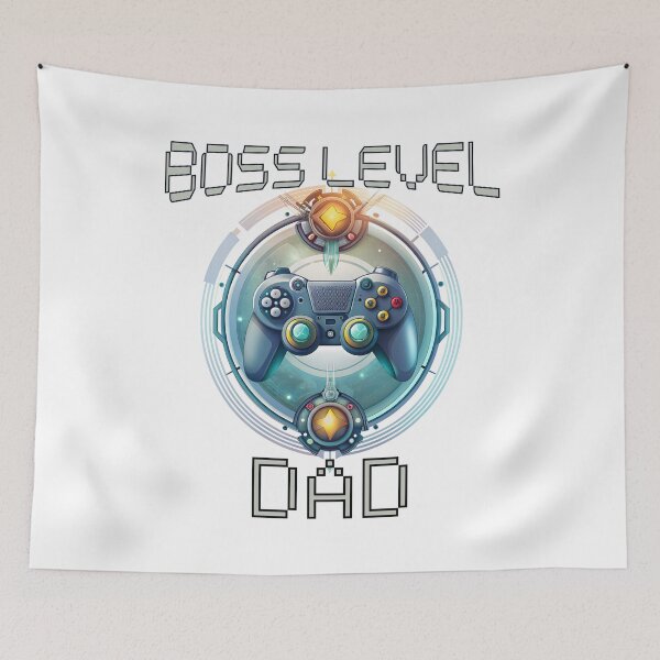 Item preview, Boss Level Gamer Dad Cool Fathers Day Gift Idea designed and sold by ZeptepiTrends.