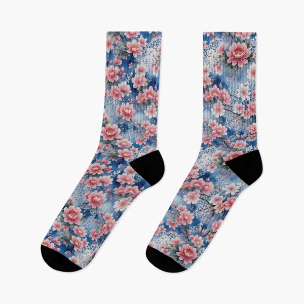Item preview, Pink field flower flowers tapestry Blue wildflowers  designed and sold by Coolparrotgirl.