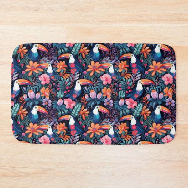 Item preview, Tropical Toucan and Floral Pattern designed and sold by madtoyman.