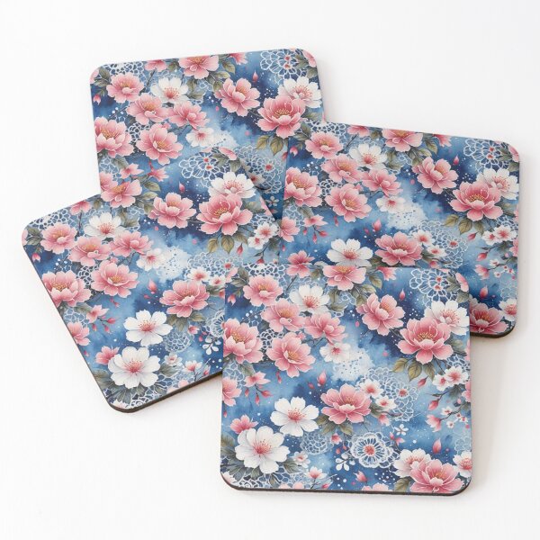 Item preview, Pink field flower flowers tapestry Blue wildflowers  designed and sold by Coolparrotgirl.