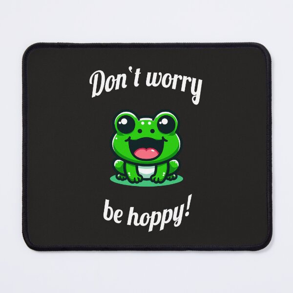 Item preview, Don't worry be hoppy cute kawaii frog designed and sold by SekoOne.