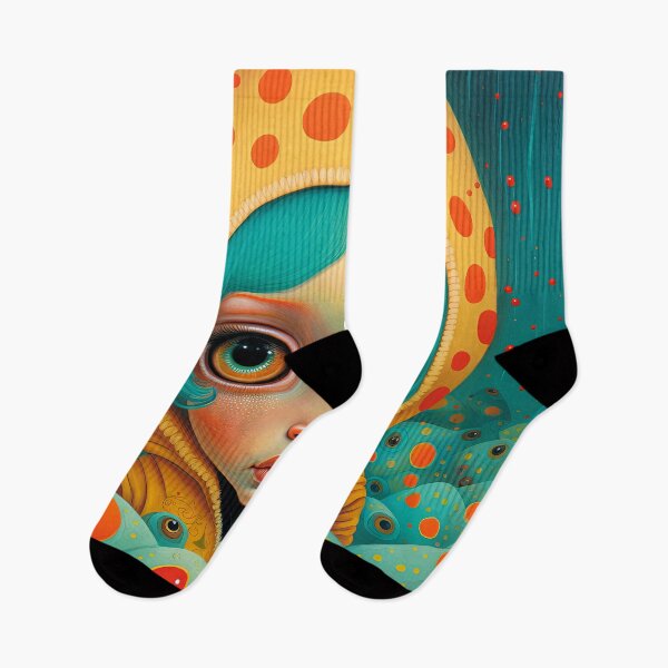 Item preview, Surreal dot girl designed and sold by KreaKat.