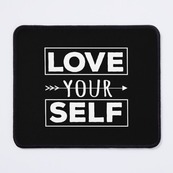 Item preview, Embrace Self-Love: 'Love Your Self' Typography Design on Redbubble designed and sold by Luxuriously.