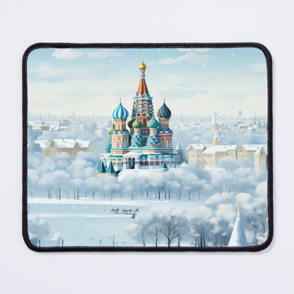Item preview, Winter Wonderland in Moscow, Snowy Saint Basil's Cathedral designed and sold by madtoyman.